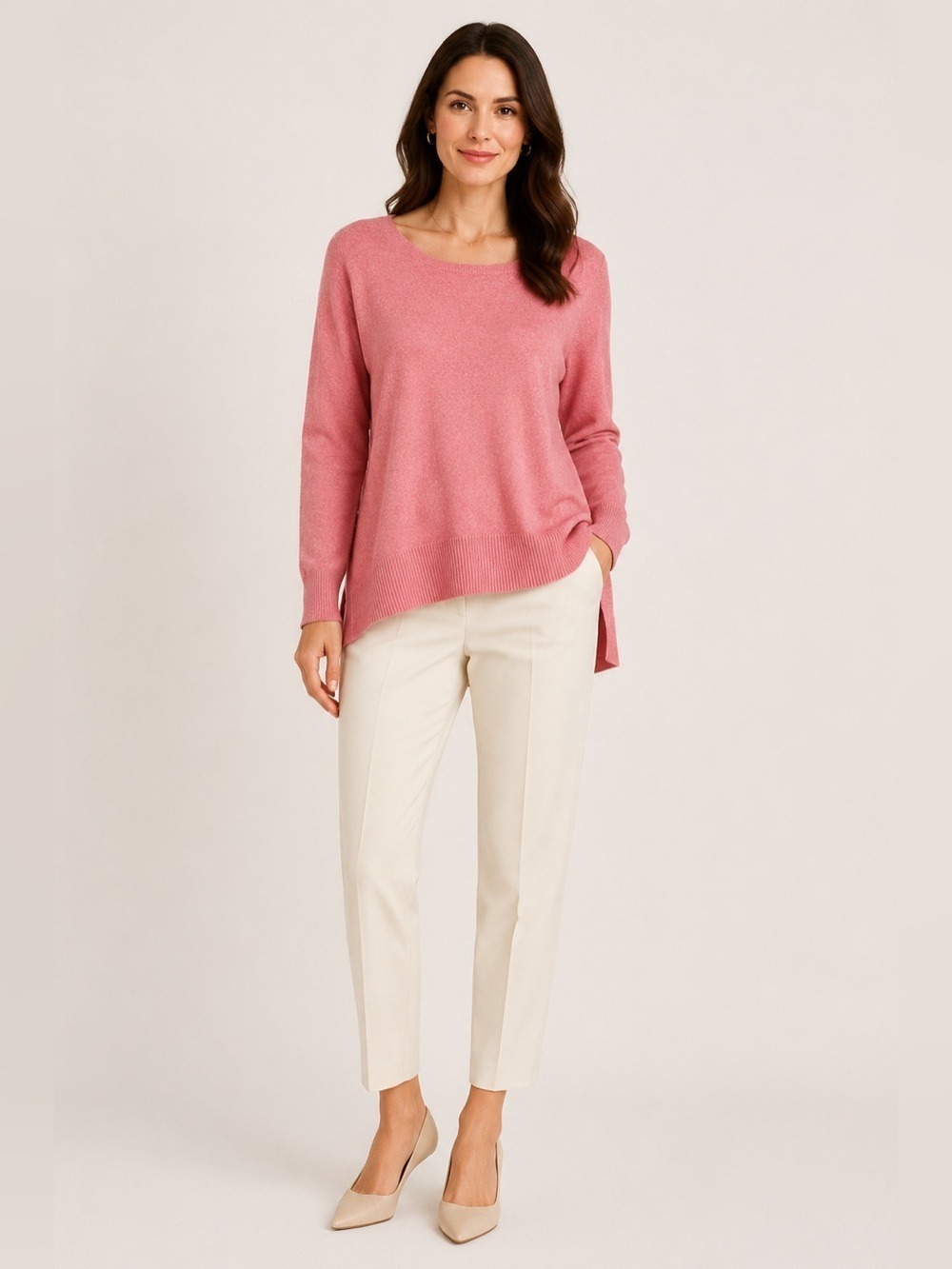 Ann Taylor 100% cashmere hi-lo sweater. Size S